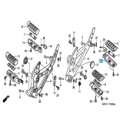 50712MT3010  Bar. Left Pillion Step Honda XL1000V Varadero