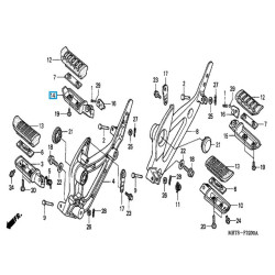50711MT3010  Bar. Right Pillion Step Honda XL1000V Varadero