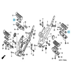 50619MT3000  Λαμάκι Μαρσπιέ Συνεπιβάτη Honda XL1000V Varadero