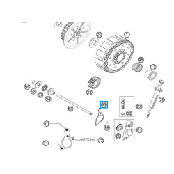 50332065053   Φλάντζα Αντλίας Συμπλέκτη Κάτω KTM LC4-640 '03-'04