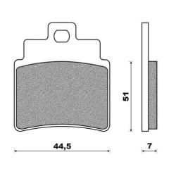 171HF  SBS Front Brake Pads SYM GTS-250-300