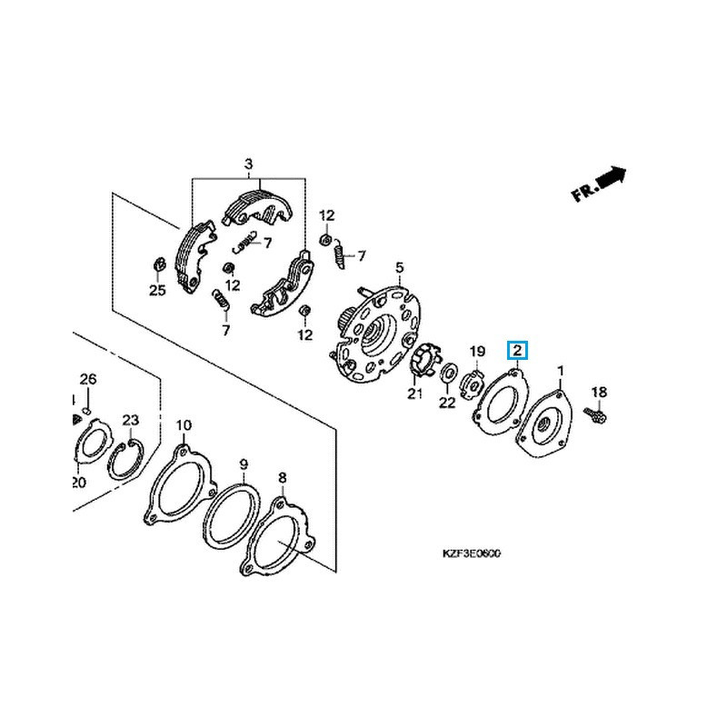15439KPH901  Φλάντζα Φίλτρου Λαδιού Honda ANF-125 Innova
