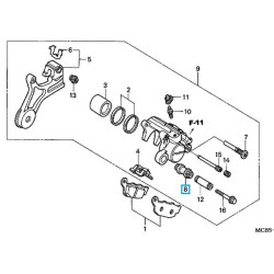 43132KT7761  Φυσούνα Δαγκάνας Honda CB-CBF-CBR-XLV-XRV