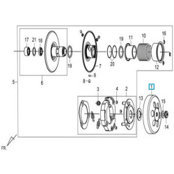 22101M9Q000  Καμπάνα Φυγοκεντρικού Συμπλέκτη SYM Symphony-125/150 VS-125/150