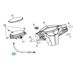 44830H6C000  Ντίζα Κοντέρ SYM Combiz 125