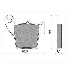 FDB2139SG  Ferodo Rear Brake Pads Honda CRF-150-250-450 CR-125-250