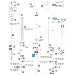 R14020  Σετ Επισκευής Εμπρός Ανάρτησης KTM EXC -SX '06-'15