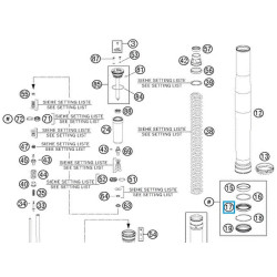 48600347  Τσιμούχα Εμπρ. Ανάρτησης WP 48mm KTM EXC '08-'11 SX '07-'11