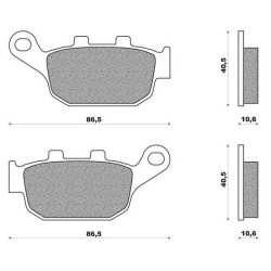 AX35-140  ARTRAX Rear Brake Pads Honda XRV/XLV/NX 