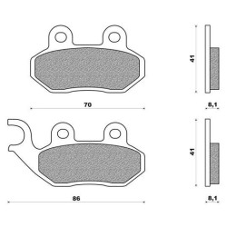 140HF  SBS Front Brake Pads SYM Citycom-300i Symphony-50-125-150