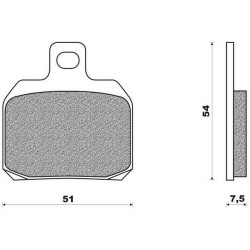 157HF  SBS Rear Brake Pads Yamaha YP-125 Majesty