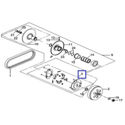 FC1367  Newfren Weight Clutch Set SYM Citycom-300i  GTS-250-300