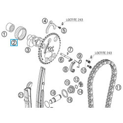0618404712  Ρουλεμάν Εκκεντροφόρου KTM EXC-400-450-500-530