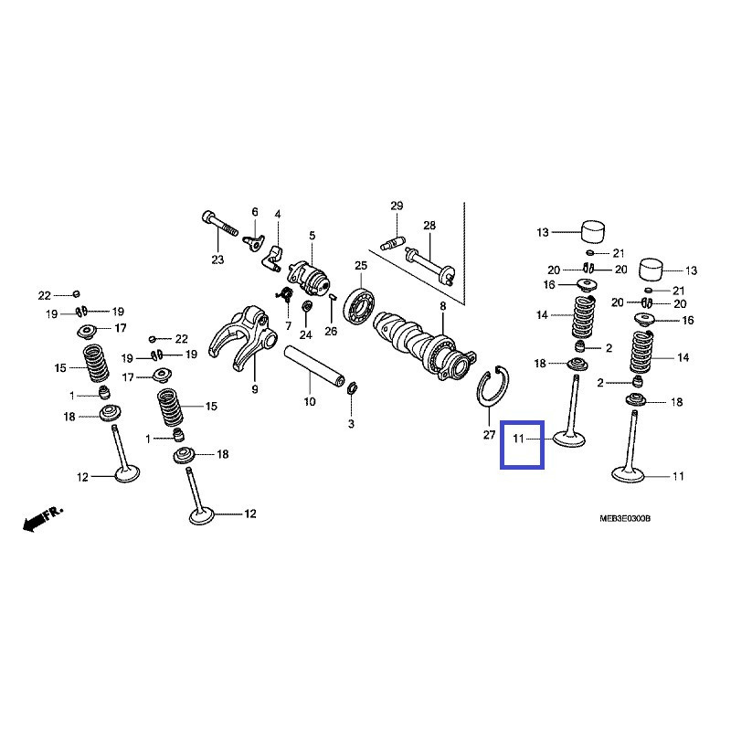 14711MEB670  Βαλβίδα Εισαγωγής Honda CRF-450