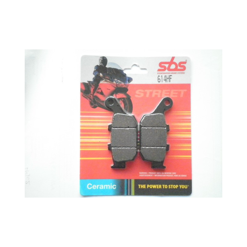 614HF  SBS Rear Brake Pads Honda XRV-XLV-NX 