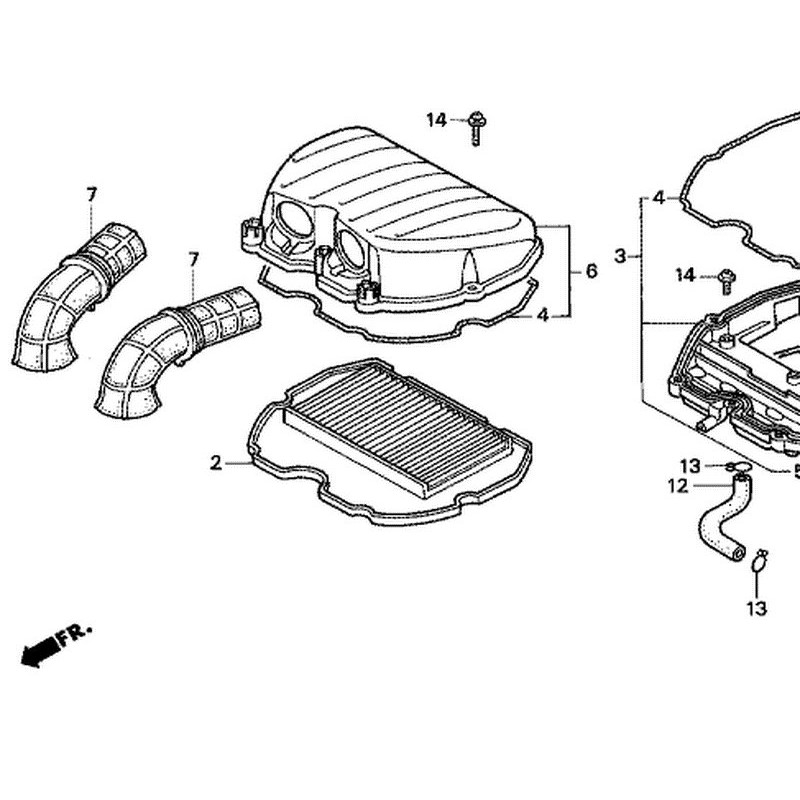 17210MV9003  Honda Air Filter CBR-600F2