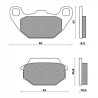 154HF  SBS Front Brake Pads SYM HD-125/200 