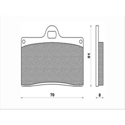 566HF  SBS Front Brake Pads KTM SMC-660 '03