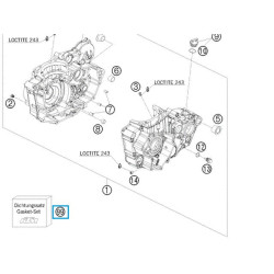 78030099000  Gasket Set KTM EXC-400-450-530