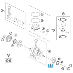 0625062071  Crankshaft Bearing KTM EXC-400-450-500-530