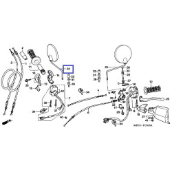 88210MBTD21  Mirror Right Honda XL-1000V Varadero '03-'11