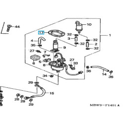 17574MBWD20  Gasket Base Honda CBR-600F '01-'06