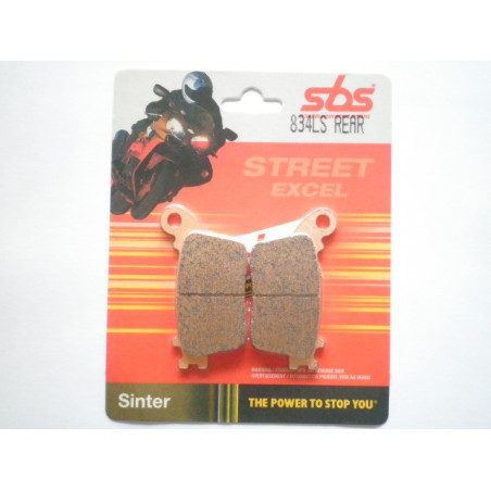 834LS  SBS Rear Brake Pads  Kawasaki ZX-10R '11-'14