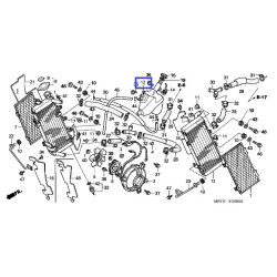 19101MBTD20  Δοχείο Αναπλήρωσης Νερού Honda XL-1000V Varadero