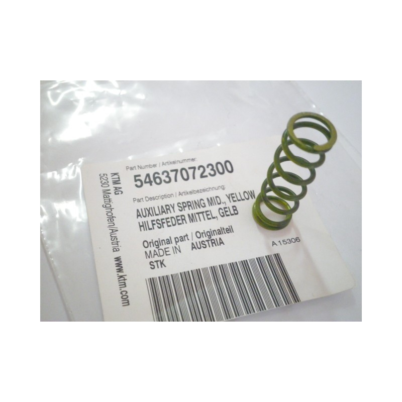 54637072300  Auxiliary Spring Mid. Yellow KTM EXC-250-300 '04-'07