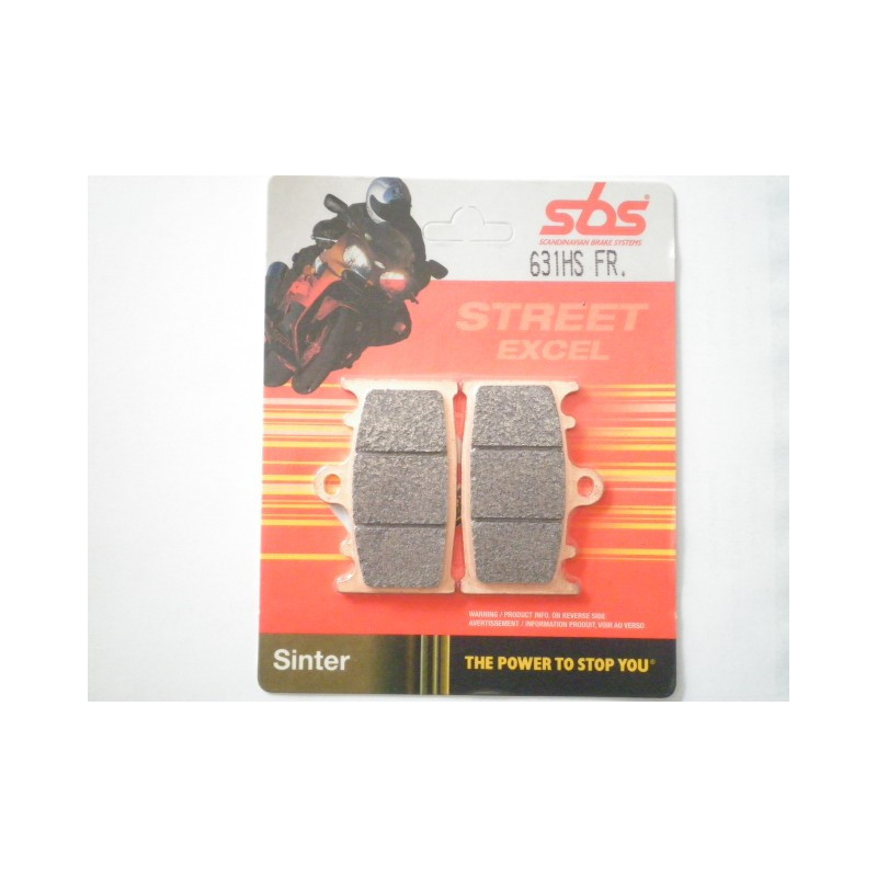 631HS  SBS Front Brake Pads Suzuki GSF-650/1250 GSXR-600/750 SV-1000 