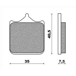 762HS  SBS Front Brake Pads KTM Supermoto 990