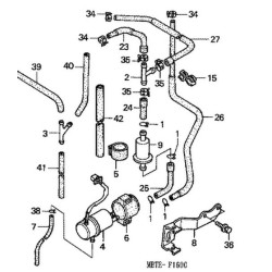 16710MBT612 Honda Fuel Pump XL-1000V