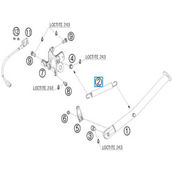 61003024000  Side Stand Spring KTM LC8-950-990