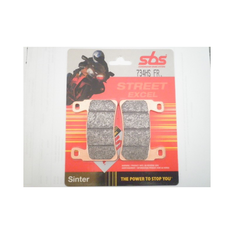 734HS  SBS Front Brake Pads Kawasaki ZX-6 RR Ninja (ZX636) '13-'14