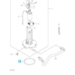 1520135F00  O'ring Fuel Pump Suzuki DL-650 V-Strom