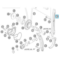 77036001000  Timing Chain Guide KTM EXC-F 250 '06-'13