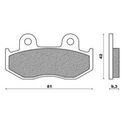 125HF  SBS Front Brake Pads Honda SH-125/150