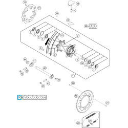 77710015010  Rear Wheel Repair Kit KTM SX/SX-F '13-'16