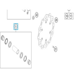 77709015000  KTM Front Wheel Repair Kit EXC '16 SX '15-'16