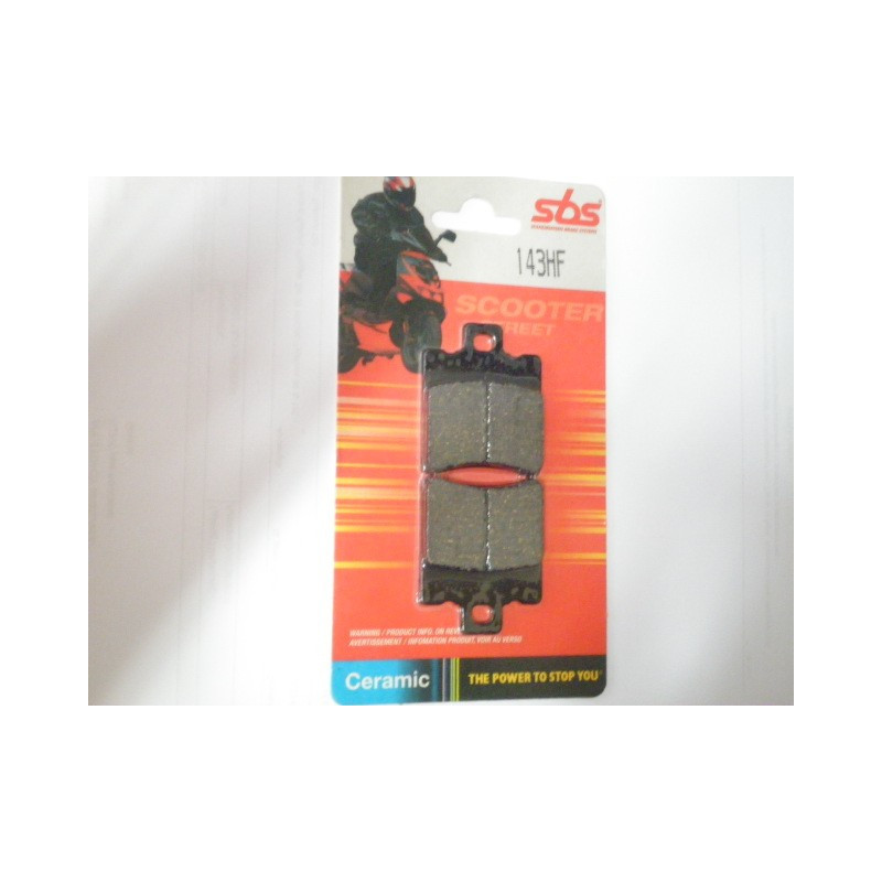143HF  SBS Front Brake Pads Yamaha YN50 & 100 Neos YQ50 & 100 Aerox BWS50 YA50 