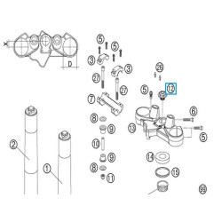 54801036200  Βίδα Τιμονόπλακας KTM Adventure 990
