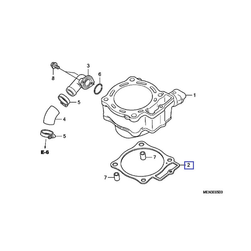 12191MENA31  Cylinder Base Gasket Honda CRF-450R '09-'16