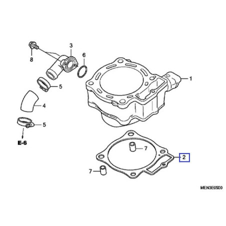 12191MENA31  Cylinder Base Gasket Honda CRF-450R '09-'16