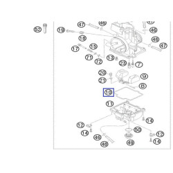54831010000  Gasket Float Chamber  KTM EXC '04-'16 SX '03-'16