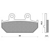 AX35-412  ARTRAX Rear Brake Pads Suzuki AN-650 Burgman