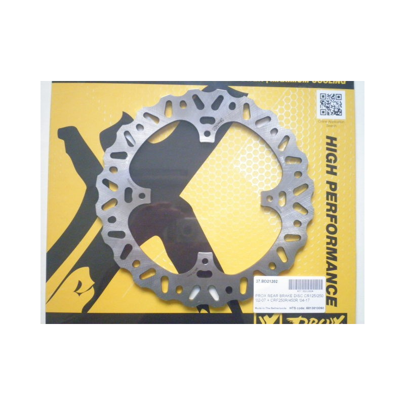 37.BD21202  PROX Rear Brake Disc Honda CR '02-'07 & CRF-250-450