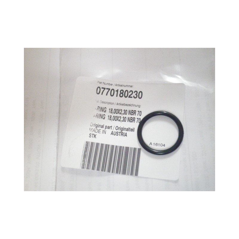 0770180230  O'ring 18,00x2,30 NBR 70