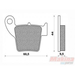 37-208202  PROX Rear Brake Pads Honda CRF-250/450 CR-125/250