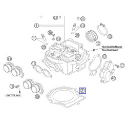 59830036000  Cylinder Head Gasket KTM EXC-250 Racing 4T '01-'06