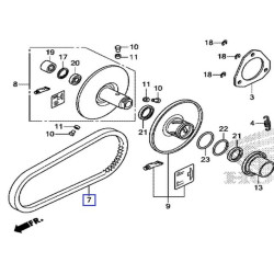 23100K02901  Drive Belt Honda SH-150i '13-'16 